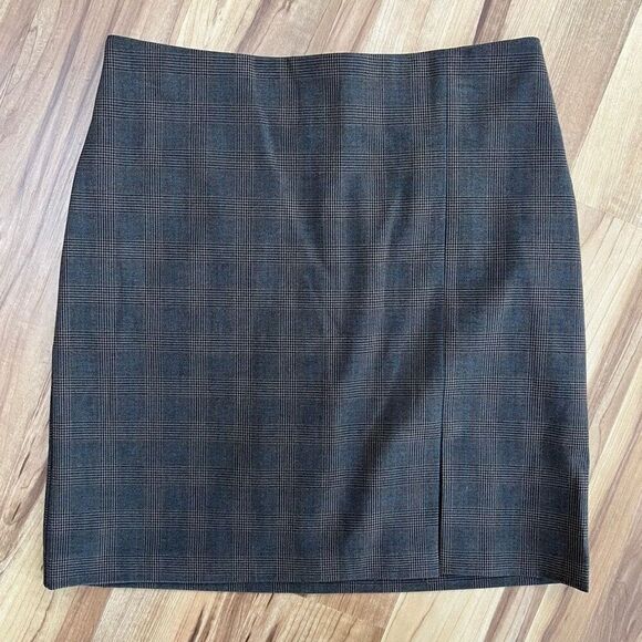 Rachel Zoe Glen Plaid Pencil Skirt, Size 6, Classic Fall Style with Subtle Slit - Picture 1 of 5
